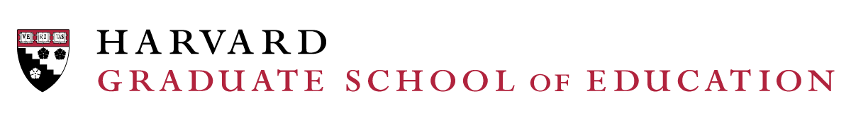 Harvard Graduate School of Education shield. 